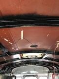 Step 1. Clean metal frame surfaces with vinegar and water, wipe clean, let dry, and coat with Rustoleum 2-in-1 primer and rust converter paint
