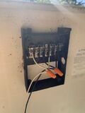 A picture of the wiring of the solar panel set up in parallel.