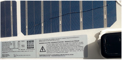 Online Diagnostics as a First Step in the Safe Use of Damaged Photovoltaic Modules