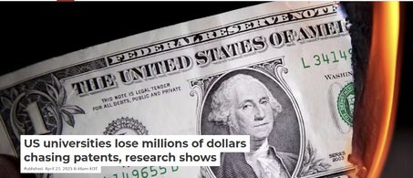 US universities lose millions of dollars chasing patents, research shows