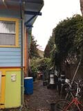 Before photo of the existing gutter.