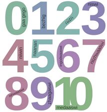 Ojibwe Number Aid ~$5.50 to print 0 through 10 in PETG