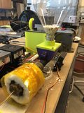 Fig 5: Extruder and hopper.