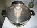 Heating borax mixture