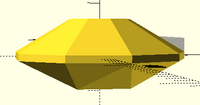 My submission for the Rock Wall Hold Mini-Project and my first design made in OpenSCAD. I appreciated getting to learn the program but I quickly found it was the one I was least compatible with. I started with a basic square and did a lot of trial and error to get a more interesting shape. It took way longer than I was hoping because I wasn't able to get a hang of the program, but I've been pretty grateful to get exposure to the more coding type of designing.