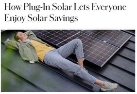 How Plug-In Solar Lets Everyone Enjoy Solar Savings