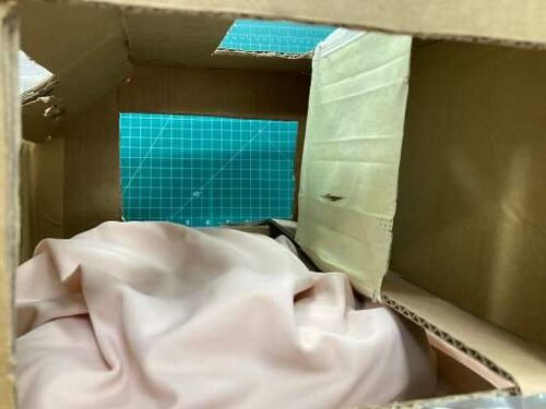 Completed penetrating trauma diaphragmatic repair simulation model in laparoscopic box trainer