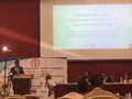 Dr. Yohannes Debebe presenting at the 26th Surgical Society of Ethiopia Annual General Meeting in Addis Ababa, Ethiopia
