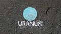Uranus, the planet in the Solar System with vertical rings in the Solar System.