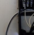 Output wires encase in vinyl tubing