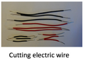 Six 1.5 cm wire (three for each red and black) and six 6 cm wire (three for each red and black)