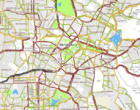 Central Bengaluru OSM Road Map.png