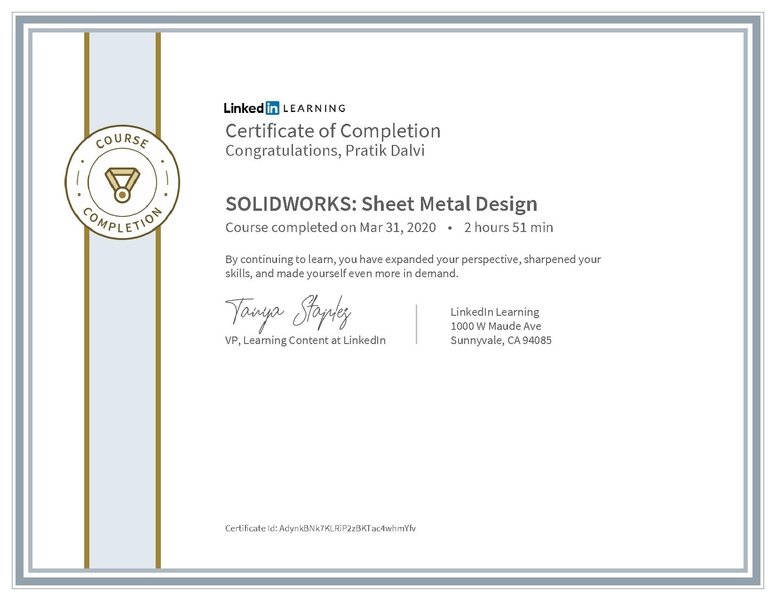 File:CertificateOfCompletion Solidworks Sheet Metal Design 2.pdf