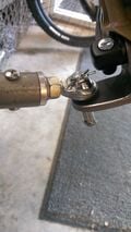 The complete and assembled hitch assembly.