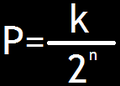 The conversion formula.