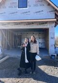 At installation site with homeonwer