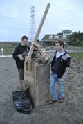 Beachgrass Baler Tool to bale beach grass