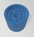Rock wall hold based upon the blue lantern corps symbol