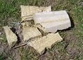 Broken clay stator