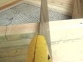 Fig 18: Use hand saw to cut rectangular airation holes.
