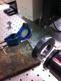Jig with lamp turned off