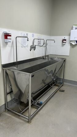 Scrub sink, view 3