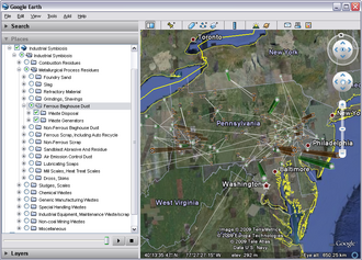 Mapping for open source industrial symbiosis