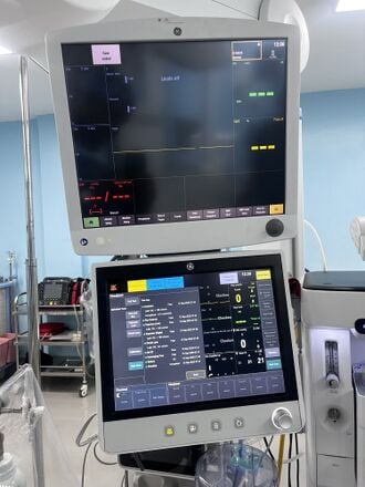 Anesthesia monitors, view 3