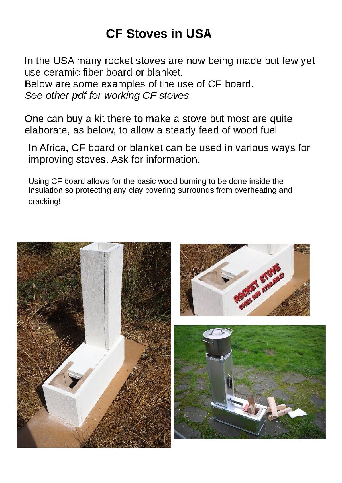 Ceramic fibre stove insulation