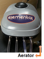 An air pump with four outlets to oxygenate water in the fish tank