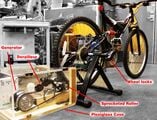Geared-Up From the Feet-Up Bicycle powered generator capable of generating 100+ Watts
