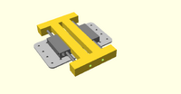 Concept model of the manual z-translator, back