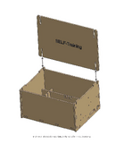 Lid inserted into the two top slots of the box