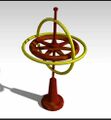 Gyroscope miniature model 3D Printing cost:~$6 commercial equivalent $21.99