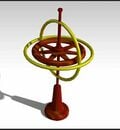 Gyroscope miniature model 3D Printing cost:~$6 commercial equivalent $21.99