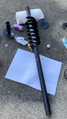 This is an image of the Screw mechanism starting to come together.