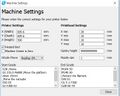 Fig 8: Golbez Gigabot machine settings