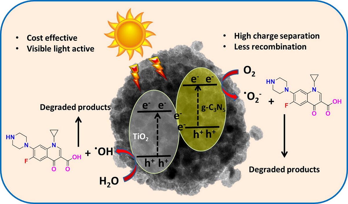 Visible light driven photocatalytic performance of 3D TiO2/g-C3N5 ...