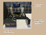 An image of the electrical components box, with labels.