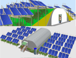 Net Zero Agrivoltaic Arrays for Agrotunnel Vertical Growing Systems: Energy Analysis and System Sizing