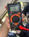 Voltage of Parallel circuit on BPF at 18.3V