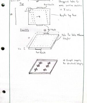 Early Drawing of a Table Design
