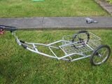 Bike trailer A bike trailer from a converted baby stroller
