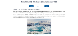 Sadiat Adetoro Salau created NaijaCLIMATE, a two-module course on climate adaptation based on open sources such as Wikipedia pages to address disinformation in her local setting.