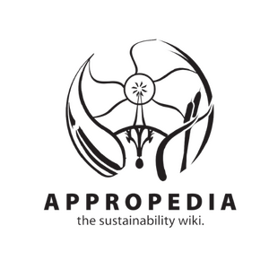 Black transparent Appropedia logo.png