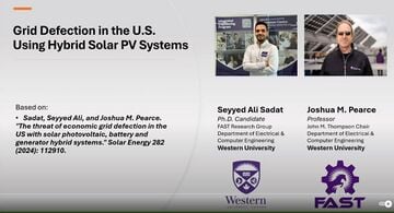 Grid defection in the US talk for Energy Changemakers