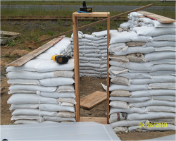 Figure 14: Final construction phase (Photo courtesy of H. Baker)