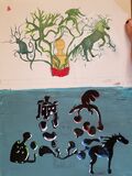 Draft of 2 possible style choices for the mural art