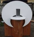 Fig 4: The back of Duchamp de Loo with lid open and ventilation pipe.