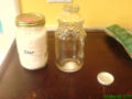 Fig 1: clear container + Salt